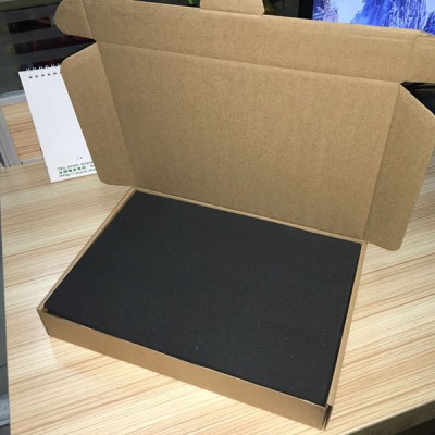 2017 Kraft Custom printed cardboard shipping box with foam insert